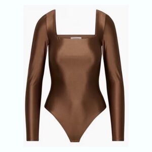 Aritzia Babaton Brown Satin Fabric